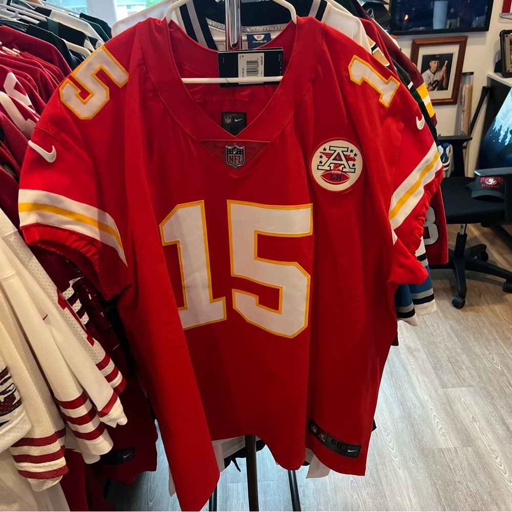 Nike Elite Kansas City Chiefs Patrick Mahomes Authentic Home Jersey Size 60 Rare